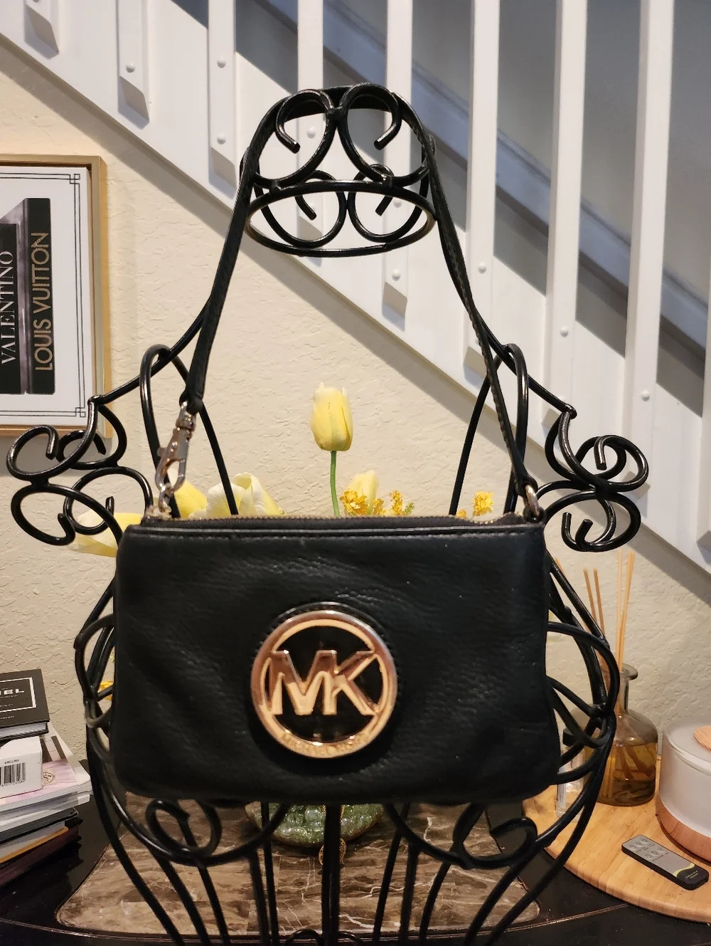 Michael Kors Fulton leather Wristlet